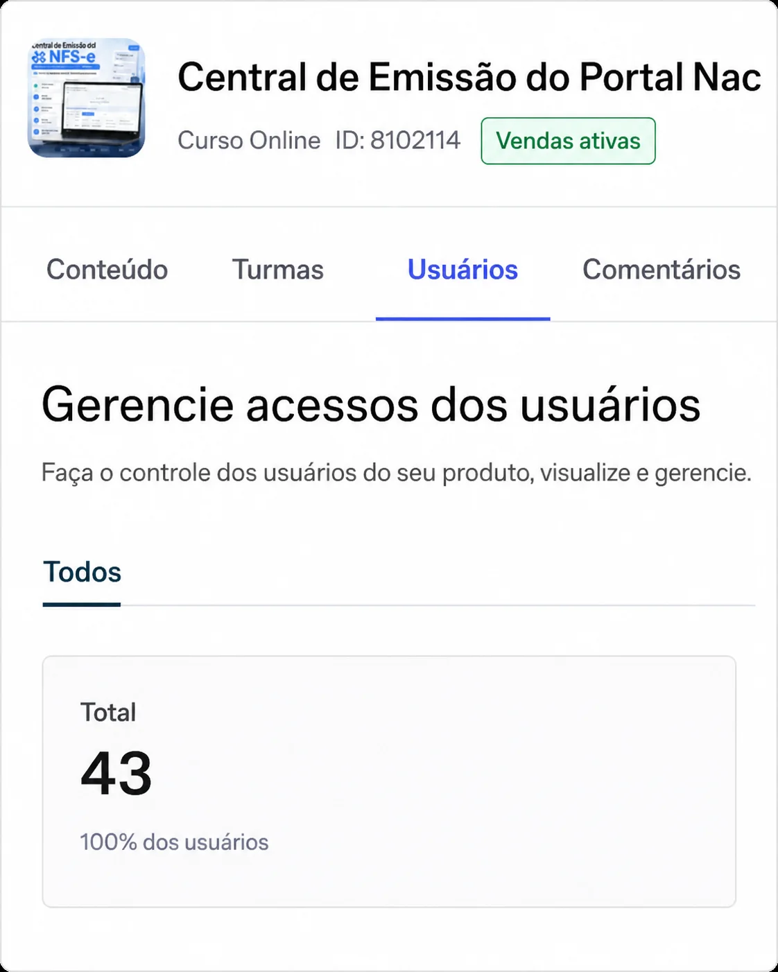 Comprovação visual de 43 escritórios contábeis utilizando o Emissor Nacional