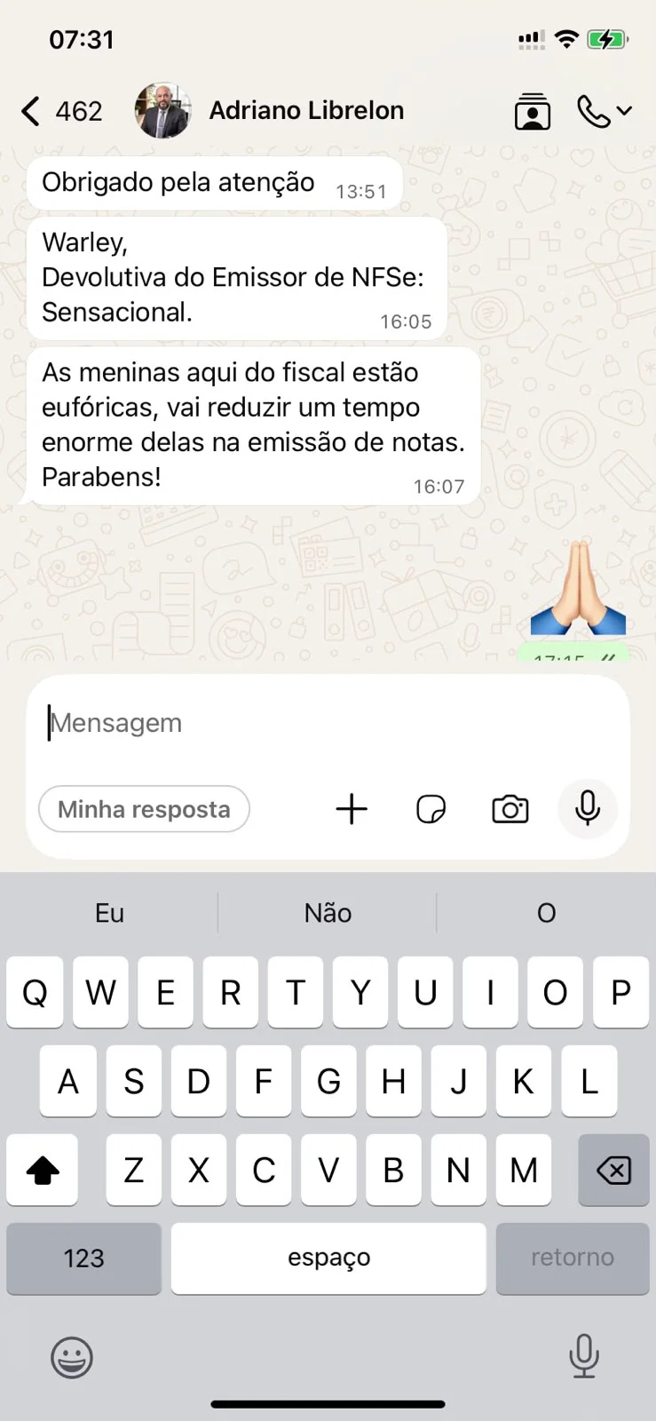Depoimento de Adriano Librelon sobre o Emissor NFS-e Nacional Multiempresa